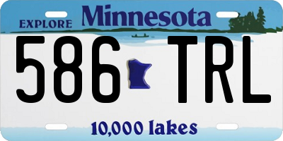 MN license plate 586TRL