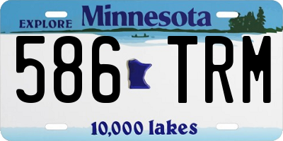 MN license plate 586TRM