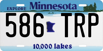 MN license plate 586TRP