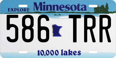 MN license plate 586TRR