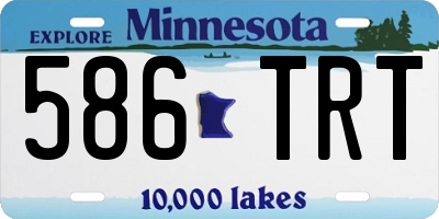 MN license plate 586TRT