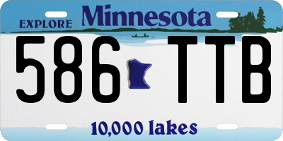 MN license plate 586TTB
