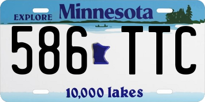 MN license plate 586TTC