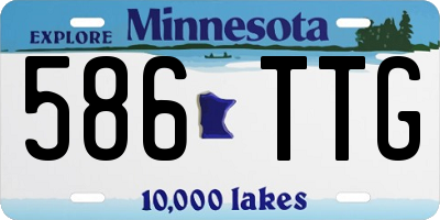 MN license plate 586TTG