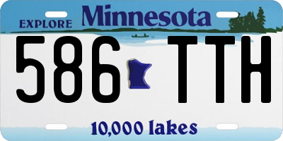 MN license plate 586TTH