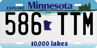 MN license plate 586TTM