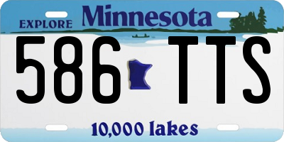 MN license plate 586TTS