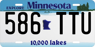 MN license plate 586TTU