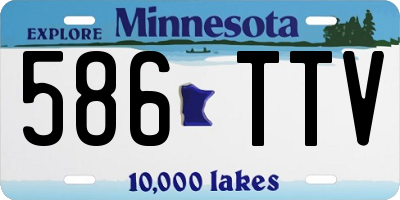 MN license plate 586TTV