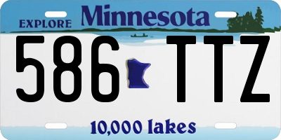 MN license plate 586TTZ