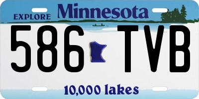 MN license plate 586TVB