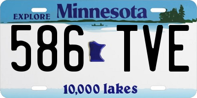 MN license plate 586TVE