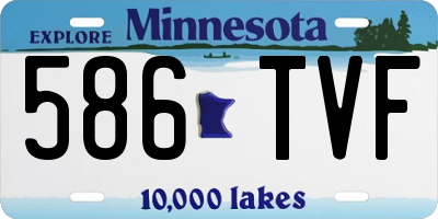 MN license plate 586TVF