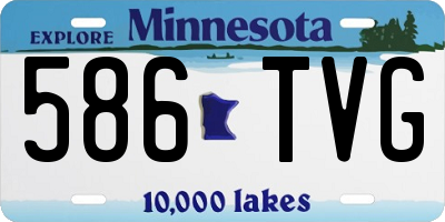 MN license plate 586TVG