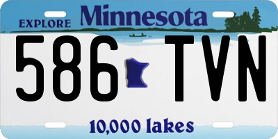 MN license plate 586TVN