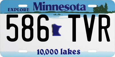 MN license plate 586TVR