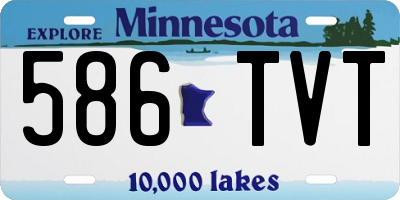 MN license plate 586TVT