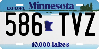 MN license plate 586TVZ