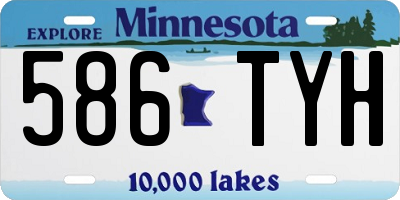 MN license plate 586TYH