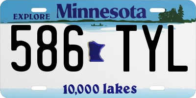 MN license plate 586TYL