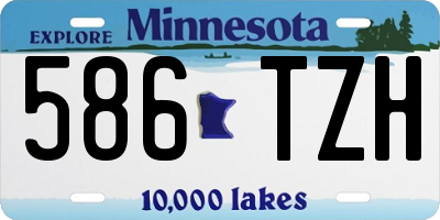 MN license plate 586TZH