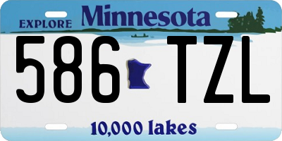 MN license plate 586TZL
