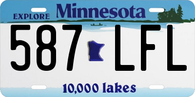 MN license plate 587LFL