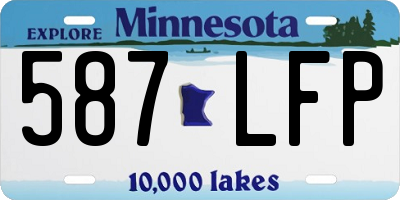 MN license plate 587LFP