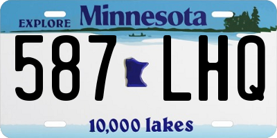 MN license plate 587LHQ