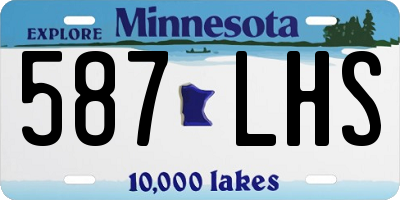 MN license plate 587LHS
