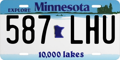 MN license plate 587LHU