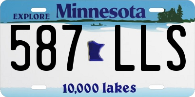 MN license plate 587LLS