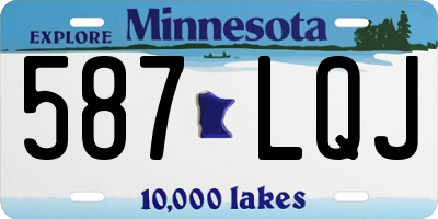 MN license plate 587LQJ