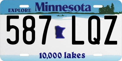 MN license plate 587LQZ