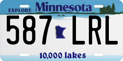 MN license plate 587LRL