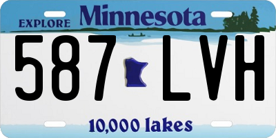 MN license plate 587LVH