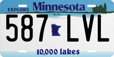 MN license plate 587LVL