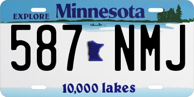 MN license plate 587NMJ