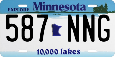 MN license plate 587NNG