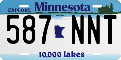 MN license plate 587NNT