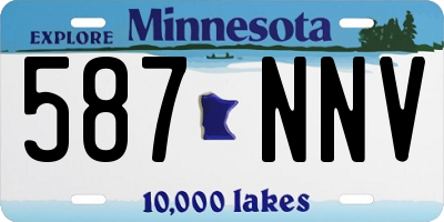 MN license plate 587NNV