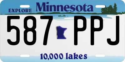 MN license plate 587PPJ