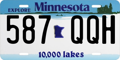 MN license plate 587QQH