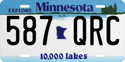 MN license plate 587QRC