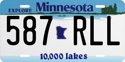 MN license plate 587RLL