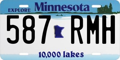 MN license plate 587RMH