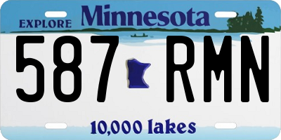 MN license plate 587RMN