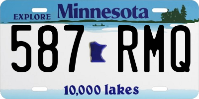 MN license plate 587RMQ