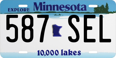 MN license plate 587SEL