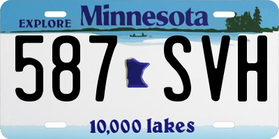 MN license plate 587SVH